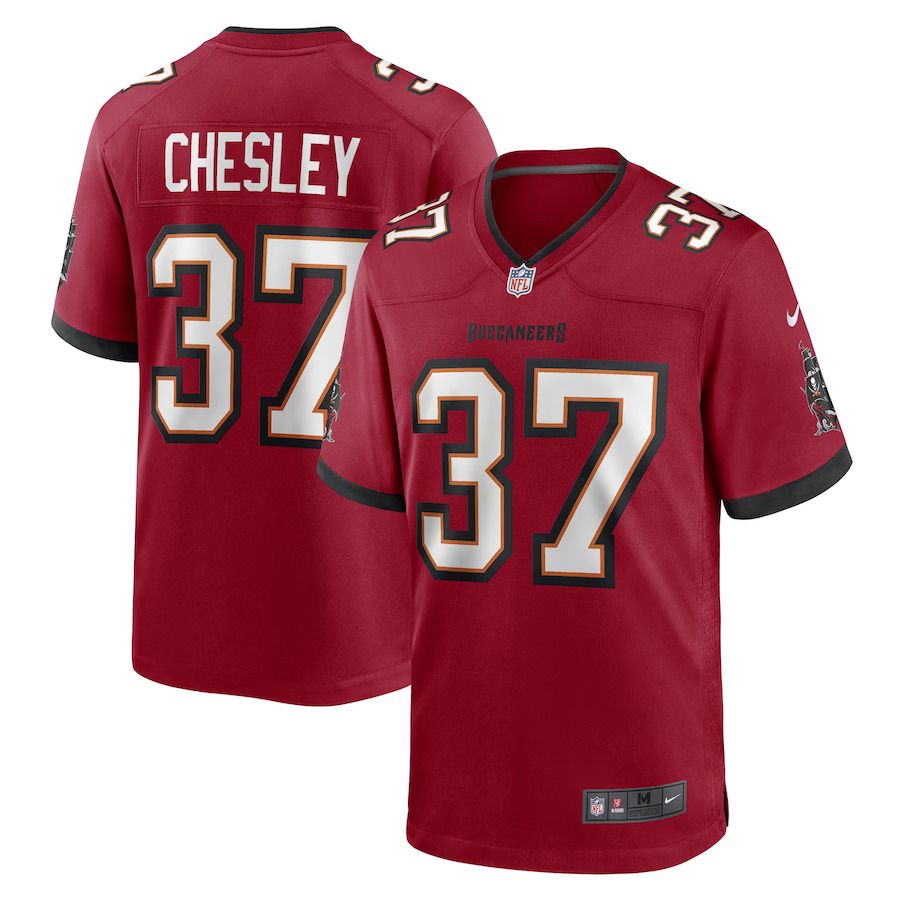Men Tampa Bay Buccaneers #37 Anthony Chesley Nike Red Game Player NFL Jersey